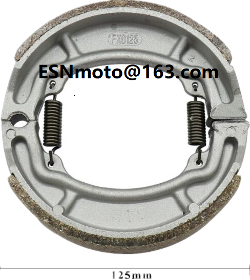 Motorcycle brake shoe DTK 125-175 Front 